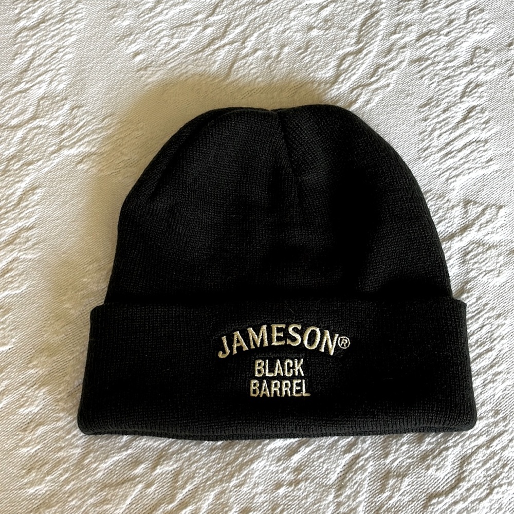 Beanie, Black, Jameson Black Barrel logo.